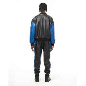 Nouvel arrivage en gros : Survêtement en cuir véritable de qualité supérieure pour homme - Product Image 2