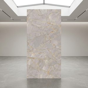 Vistaar <b>Rustic</b> Designer Gold Polished Sintered Stone Slabs 1600x3200mm 15-30mm Thickness Big Slab - Product Image 1