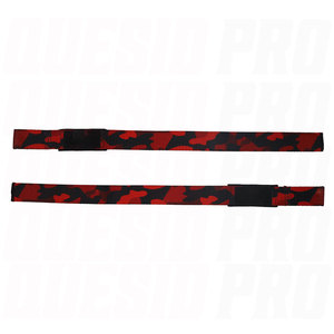 Correas de Levantamiento de Pesas Antideslizantes de Camuflaje Rojo Unisex con Soporte para Muñeca, Agarres de Alta Resistencia para Gimnasio, Entrenamiento de Powerlifting - Product Image 2