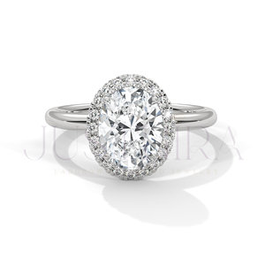 925 Sterling Silver <b>Ring</b> For Women Solitaire Oval Cut Diamond <b>Ring</b> for Everyday Wear Office Use And Wedding Elegant Gift For Her - Product Image 1