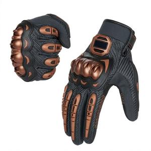 Men's Tactical Leather Motorcycle <b>Gloves</b> Hard Knuckle Guard Multi-Sport Motorbike Racing Safety Gear Breathable 2026 - Product Image 2