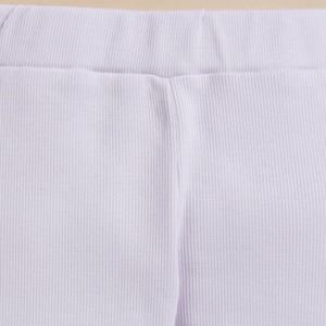 Leggings crayon en bambou élasthanne biologique de qualité supérieure lot de 2-Nostalgie Rose + Lavande Brouillard - Product Image 4