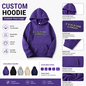 Sudadera con Capucha Personalizada al por Mayor, Sudadera Unisex con Capucha, Ropa Casual Suave y Cómoda con Logotipo Personalizado - Product Image 5