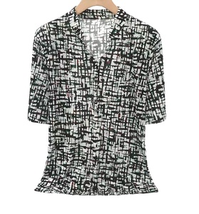 Precio bajo Camisas para hombre Blusas de moda 3 colores 100% Camisa de manga corta de seda 2025 - Product Image 1