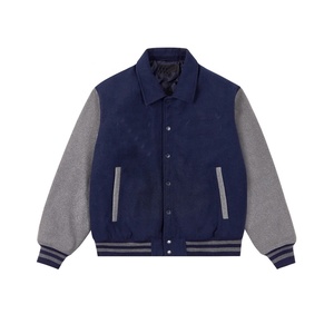 Stylish High Quality <b>Men</b> Wool Varsity Jacket For Best Style Long Sleeve Stand Collar Varsity Jacket For <b>Men</b> - Product Image 1