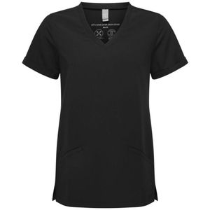 Unisex V Neck Short Sleeve Cotton Jersey <b>Scrub</b> <b>Tops</b> Hospital Uniforms for Nursing Workwear OEM Red Green Gray - Product Image 2