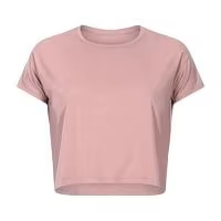 Women's Summer Fashion Regular Fit Full Sleeve O-Neck Jersey <b>Crop</b> <b>Top</b> Gym Fitness Workout Streetwear Running 100% Cotton - Product Image 5