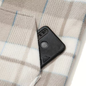 Chaqueta de Franela para Hombre con Capucha, Diseño Moderno, Corte Ajustado, Cierre de Cremallera, Informal, Transpirable, para Invierno - Product Image 3