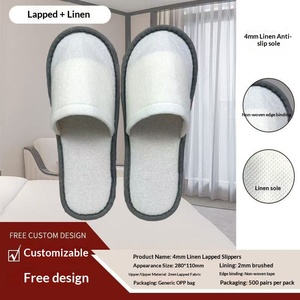Nouvelle Saison – Chaussons d'<span class=keywords><strong>Hôtel</strong></span> Spéciaux en Coton Blanc Jetables, Grande Taille, Semelle Épaissie Antidérapante, Confortables et Luxueux - Product Image 3