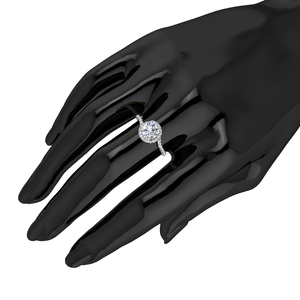 Venta Directa de Fábrica, Anillos de Oro Sólido de 10K con Diamante Cultivado en Laboratorio con Certificación IGI, Clásico VVS1 de 1.45 Quilates, para Compromiso y Boda - Product Image 4