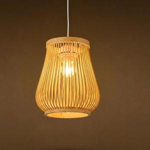 Handmade Bamboo Pendant Light Natural Woven Hanging Lamp Modern Decorative Ceiling Light Energy Saving Wireless <b>Control</b> for Home - Product Image 1