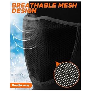 Pasamontañas de 1 orificio con diseño de calavera, liso, para exteriores, con dobladillo extendido, para ciclismo, motocicleta, forro de casco, máscara de esquí personalizada, modelo 2026 - Product Image 4