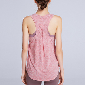 Wholesale Sexy Short Style Tank <b>Tops</b> With Chest Pads Women Plain <b>Tops</b> T Shirt Ribbed Breathable Sleeveless Yoga Tank <b>Top</b> - Product Image 5