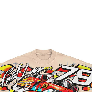 2027 <b>Men's</b> Cotton Jersey T-Shirt Short Sleeve Printed Racing Car Design O-Neck Regular Fit Casual Style - Product Image 2