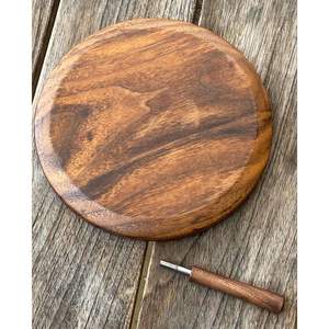 Utensilios de Cocina Indios Tradicionales Hechos a Mano: Juego de Chakla y Belan de Madera para Hacer Roti y Chapati, Rodillos y Tablas para Pastelería - Product Image 2