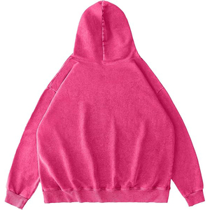Sweat-shirt à capuche en coton pour personnalisation de marque, pull oversize premium brodé pour femme, style streetwear - Product Image 3