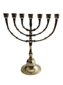 Pure Brass Menorah Candle Holder Metal Hanukkah <b>Candelabra</b> Traditional 9 Branch Candle Stand - Product Image 6