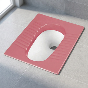 Magenta White <b>Ceramic</b> Squatting <b>Pan</b> Toilet Decorative Orissa Sanitary Ware Indian Bathroom WC African Style - Product Image 2