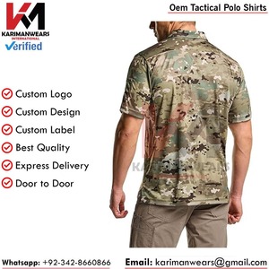 บริการ OEM เสื้อโปโลแบบยุทธวิธี ผ้าระบายอากาศ ยืดหยุ่นได้ รับผลิตแบรนด์ตามสั่ง ขายส่งจำนวนมากสำหรับผู้นำเข้า - Product Image 6