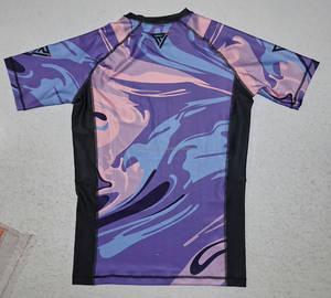 Private Label Men’s Surf Rash Guard <b>UV</b> Protection <b>Swimwear</b> Wholesale Rash Guard - Product Image 3