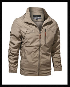 Veste bomber coupe-vent pour homme, col montant, nouvelle mode hiver, qualité supérieure OEM, logo personnalisé, grande taille. - Product Image 2