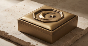 Caja Metálica de Lujo para Frutos Secos con Diseño de Luna Creciente Dorada para Ramadán, Contenedor Festivo para Dátiles, Organizador de Aperitivos, Lata Decorativa para Regalo al por Mayor - Product Image 4