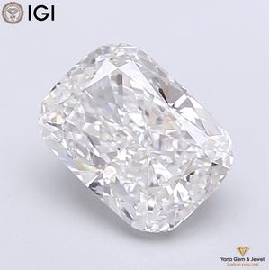 เพชร VS1 ความสะอาดระดับ E สี E รูปทรงคุชชั่น เพชร CVD ผลิตในห้องปฏิบัติการ น้ำหนัก 2.00 กะรัต พร้อมใบรับรอง IGI สำหรับจี้ดีไซเนอร์ - Product Image 1