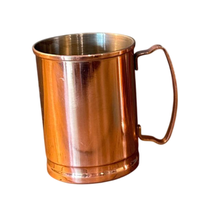 Mug en cuivre, tasse droite avec poignée, design vintage, mug à bière en métal pour la maison, bar, service de boissons, mug en cuivre - Product Image 1