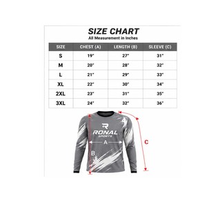 Camiseta Deportiva de Manga Larga para Hombre RONAL, Sublimada, Transpirable, de Poliéster, para Carreras, para Adultos, para Todas las Temporadas - Product Image 5