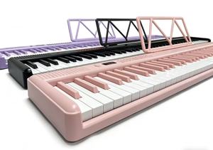 Piano numérique pliable 88 touches rose, clavier électronique portable avec haut-parleur intégré, Bluetooth rechargeable pour débutants OEM/ODM - Product Image 3