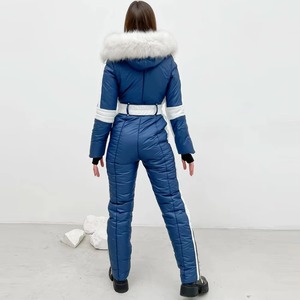 2026 Winter Ski Suit Warm Outdoor Snowboard Set Women Ski Overalls One-Piece Skiing Suit Waterproof Hooded Set Tracksuits - Product Image 5