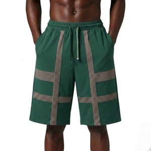 Pantalones Cortos de Baloncesto para Hombre, Color Verde Bosque, con Paneles de Malla, Ajuste Holgado, para Entrenamiento Atlético, con Cordón en la Cintura, Ropa Deportiva Urbana - Product Image 5