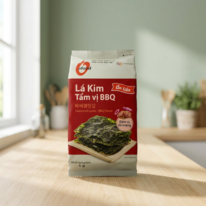 Korean BBQ Roasted <b>Seaweed</b> <b>Snack</b> 5g × 3 Packs Wholesale O'food | Seasoned Laver - BBQ Flavor | Ready To Eat Food - Product Image 4