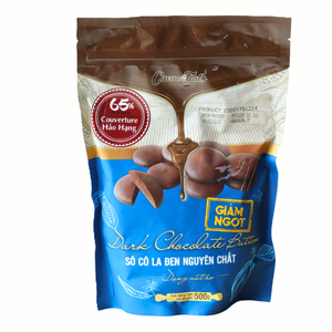 Top Seller Pure <b>Chocolate</b> HALAL OEM/ODM Real Dark <b>Chocolate</b> Button 65% Cocoa 1KG Bulk Wholesale Bakery Ingredient Biscuit Cookie - Product Image 1
