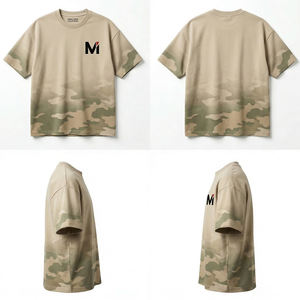 T-shirt en molleton bouclette épais, respirant, style décontracté, haute qualité, personnalisable pour hommes - Product Image 6