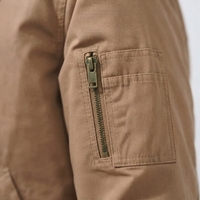 Blouson d'hiver vintage pour homme avec col en fausse fourrure, coupe bomber, fermeture éclair, coupe-vent, vêtement de travail