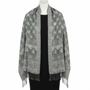 Bufanda Cuadrada de Viscosa para Mujer AHE-Textile, Reversible, Floral, para Invierno, Larga, Duradera, Cálida, Ligera, para Uso Diario en Exteriores - Product Image 1