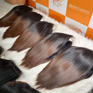 Available Various Colors Bone Straight Bob Wigs 100% Raw Vietnamese <b>Hair</b> HD Lace Front Human <b>Hair</b> Wigs - Product Image 5