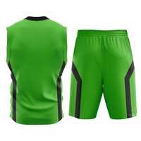 Ensemble de maillots et shorts de basketball imprimés, respirants, grande taille, anti-humidité, sans manches, réversibles, de haute qualité