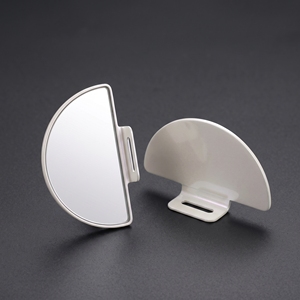 Miroir professionnel pour extensions de cils, forme demi-lune large, finition mate, miroir esthétique pour salon, réflexion ultra-nette - Product Image 1