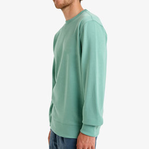 เสื้อฮู้ดดี้ OEM แบบเรียบ คอกลม ผ้าฝ้าย ผลิตตามสั่ง ขายส่งจำนวนมาก คุณภาพสูง เนื้อผ้านุ่ม สำหรับผู้ชาย - Product Image 4