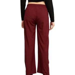 Women's Customized Colors Straight Drawstring Pants Mid Elastic Waistband Fleece Winter Casual <b>Trousers</b> Lightweight Everyday - Product Image 6
