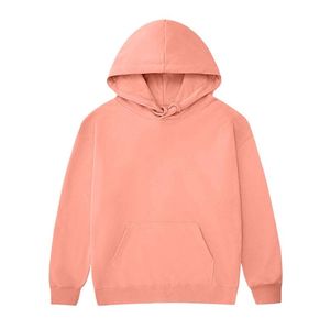 Sweat à capuche personnalisé brodé en molleton de coton pour l'hiver, haut à manches longues avec poche kangourou et poignets côtelés, style décontracté - Product Image 5