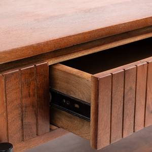 Modern Industrial Design Oval Mango Wood <b>Coffee</b> <b>Table</b> with Storage Shelf Metal <b>Legs</b> Living Room Furniture - Product Image 4
