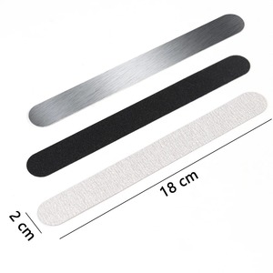 Lime à ongles jetable en verre cristal double face, grain 100, avec support adhésif pour le soin des ongles - Product Image 2