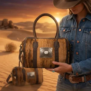 Sac à main en cuir de luxe pour femme, style vintage, motif cartes de créateur, avec chaînes décoratives et deux anses - Product Image 4