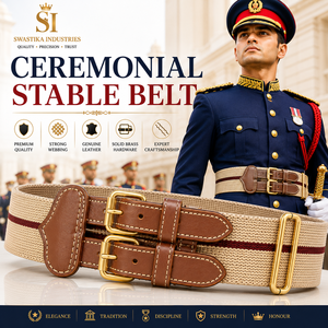 Ceinture de maintien uniforme SUPER FORCE en polyester/nylon, avec accessoires métalliques robustes, revêtement poudré noir, 40-48 mm, Rip Stop - Product Image 1
