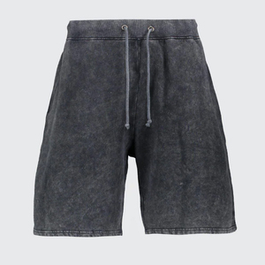 Pantalones Cortos Casuales con Lavado Ácido para Hombre, Talla Grande, Nueva Tendencia, 100% Algodón de Alta Calidad - Product Image 1