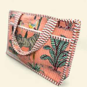 Sac à ordinateur portable professionnel moderne |   Tissu en coton durable et écologique |   Surpiqûres robustes |   pour les réunions d'affaires au bureau et les voyages - Product Image 1