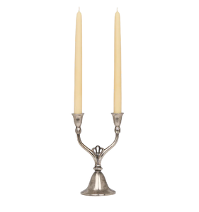 Durable Handmade Iron 2-Candle Holder Tabletop <b>Candlestick</b> for Christmas Birthday Dinner Anniversary Occasions - Product Image 1